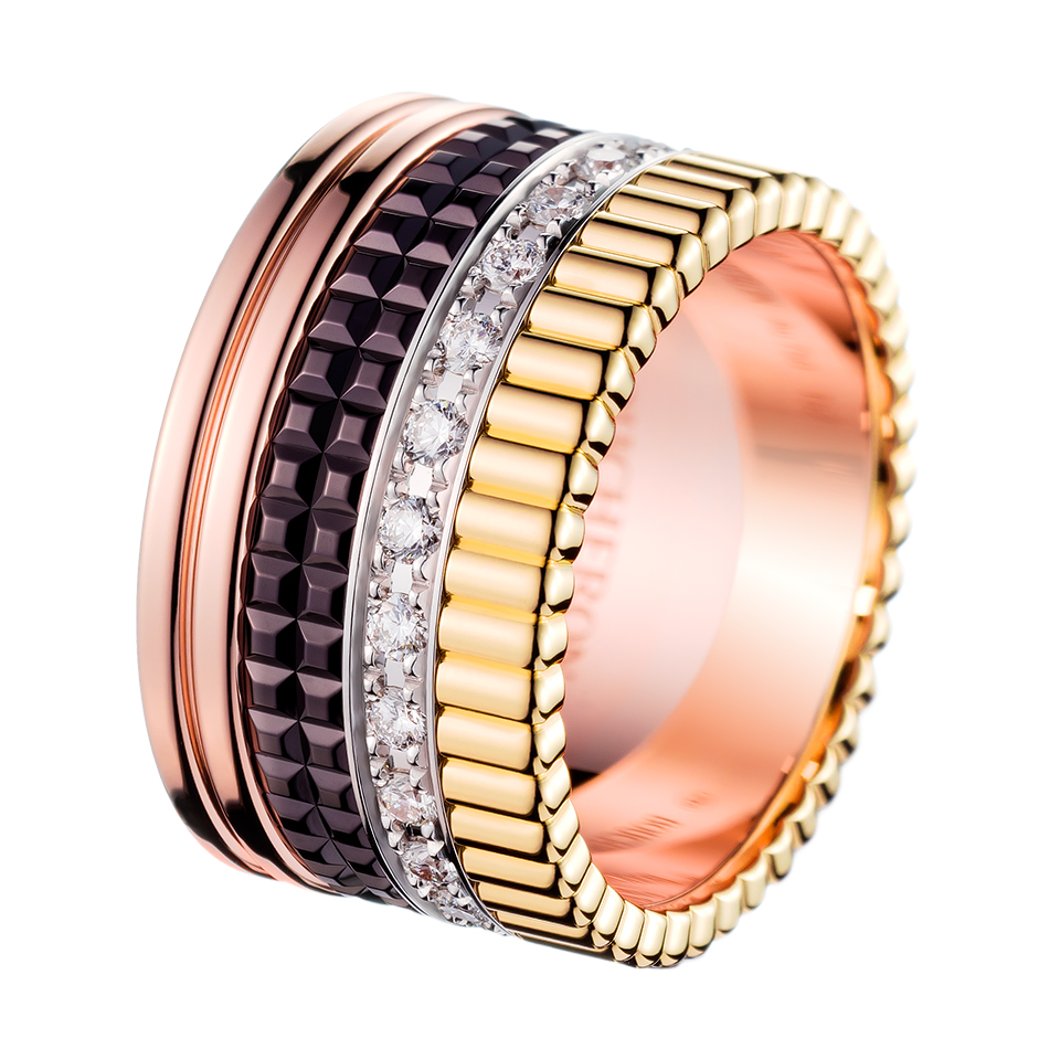 Boucheron Classic Quatre 18K Four-Color Gold Band Rings ‹ Fashion ...