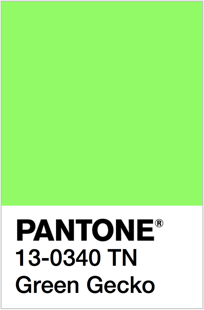 electric green pantone colors