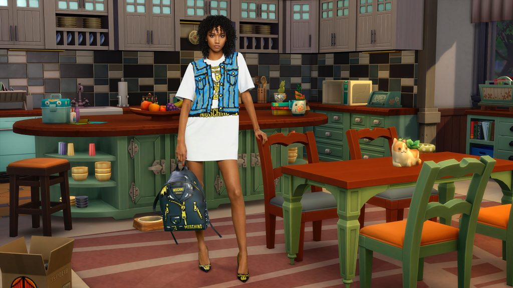 Sims House's Women's T-shirt MOSCHINO  T shirts for women, Sims 4 mods  clothes, Women