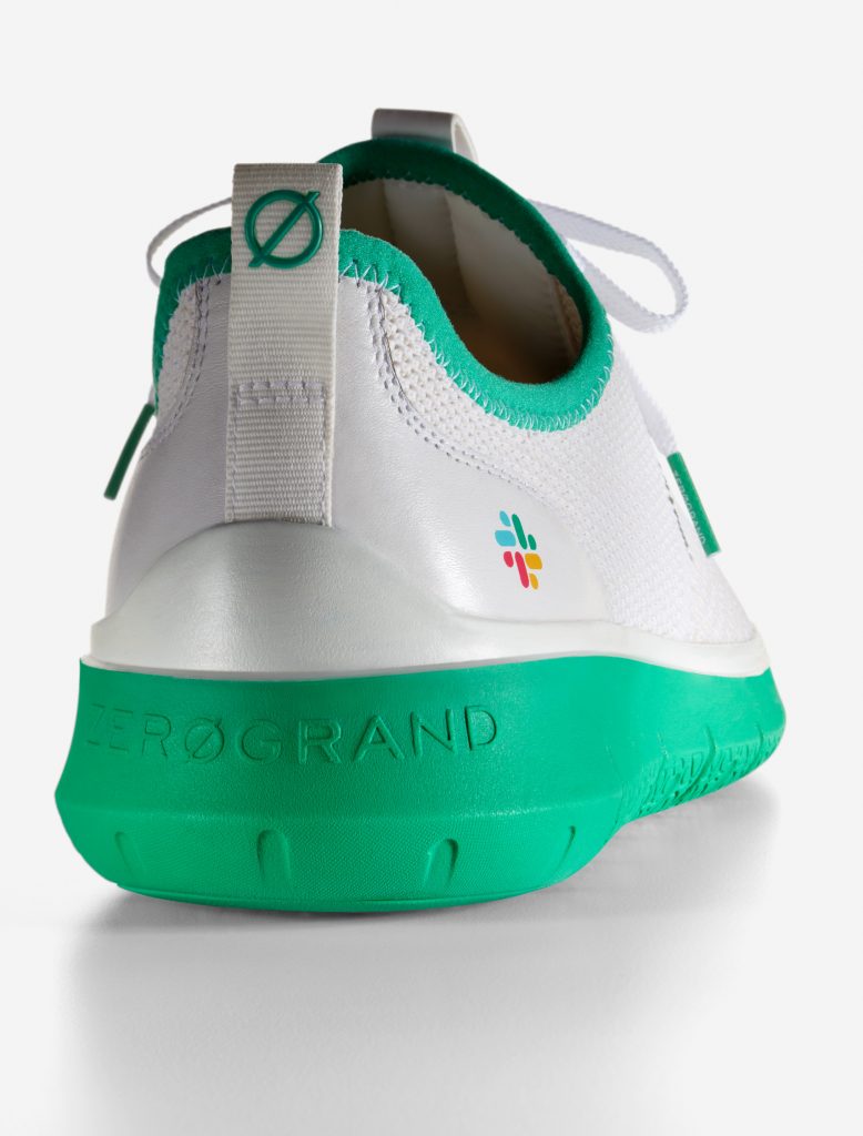 Cole Haan x Slack Generation ZERØGRAND Bright White Stitchlite™ Green - Cole Haan released its latest collaboration, a limited-edition collection with Slack Technologies, Inc. 