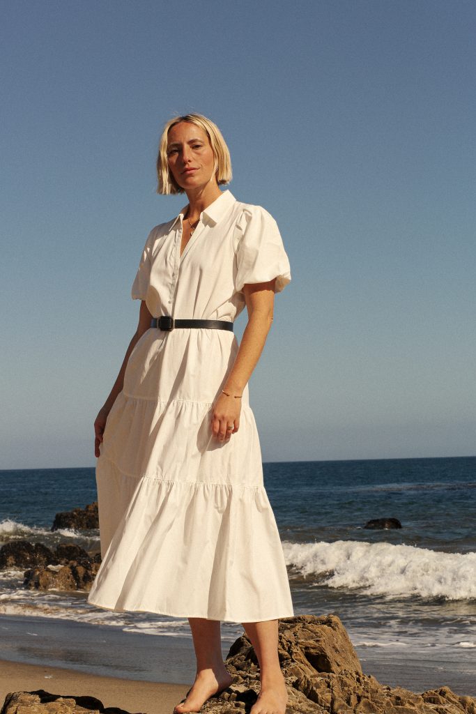 Elaina Bellis (@elainadbellis) wearing the Brochu Walker's Havana Dress.