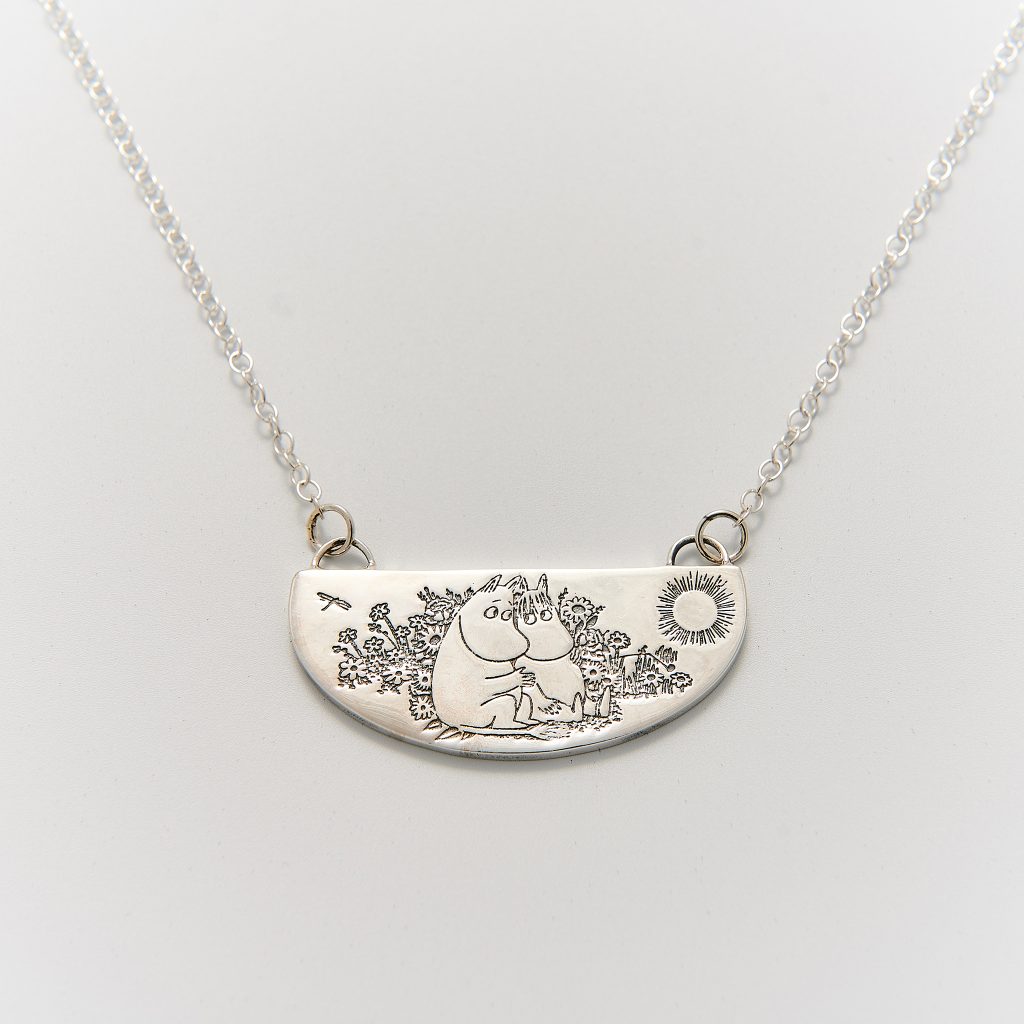 The Moomin Jewellery Collection - Moomin Friends Among Flowers Necklace.
