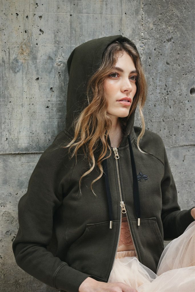 Hinoki in Common - The No. 1 Zip-Front Hoodie, in Olive.

Photography by Mary Otanez, courtesy of Hinoki in Common.