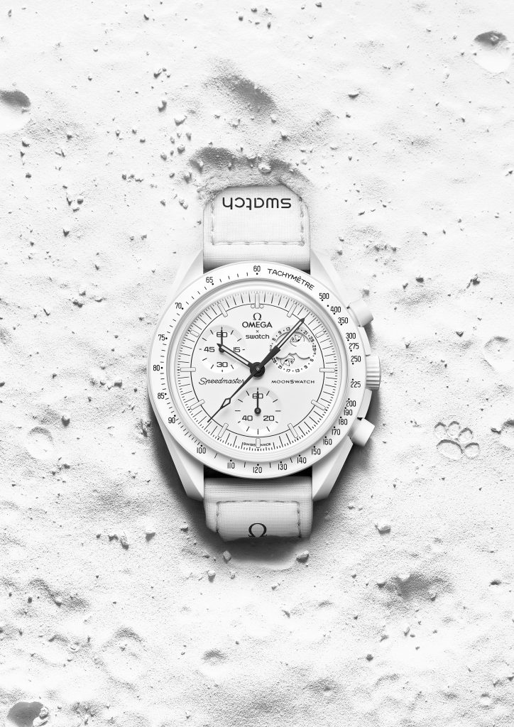 MISSION TO THE MOONPHASE - The Bioceramic MoonSwatch in White.