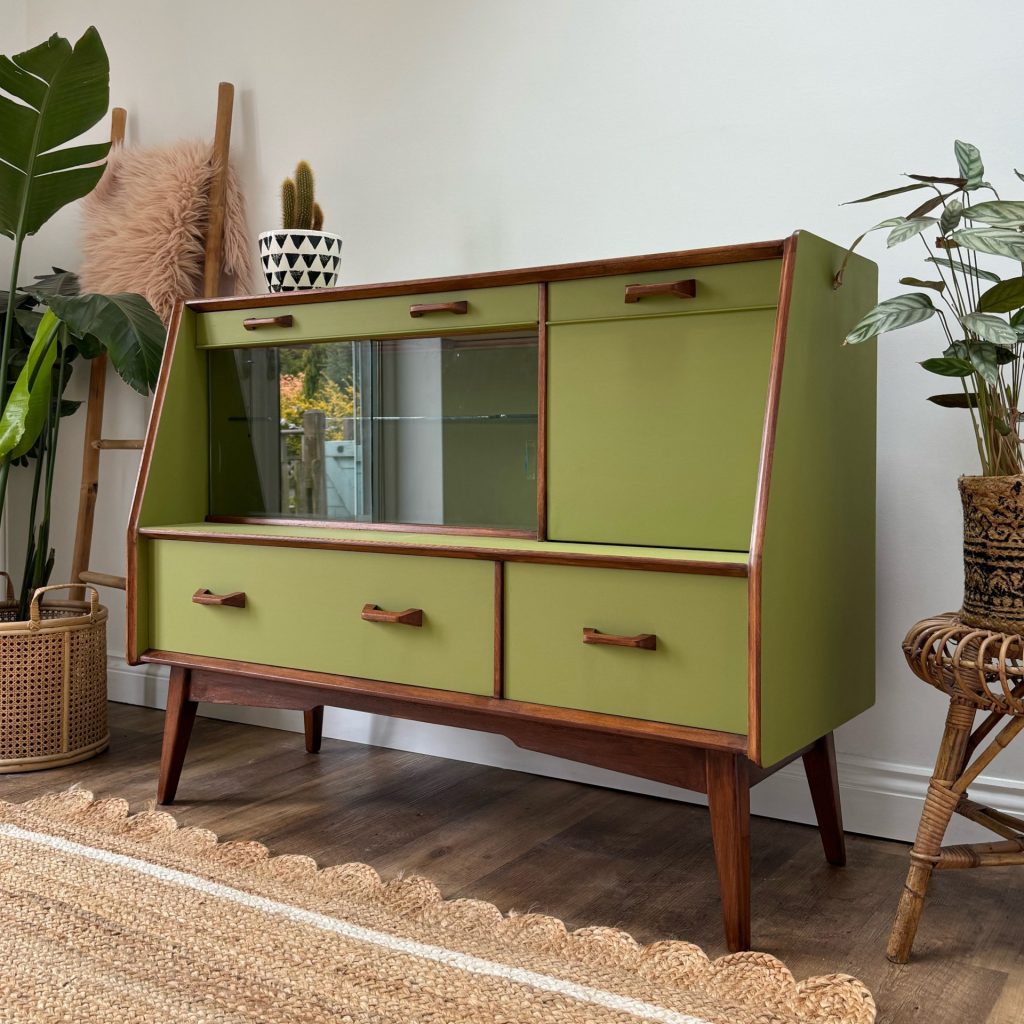 Everglades - Silk All-In-One Mineral Painted Bar Cabinet by @faffdesigns