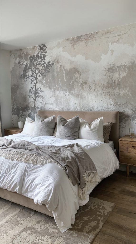 5 Original Ways to Create a Calm Bedroom Retreat

Harmonize Metallic Wallpaper with Natural Textures