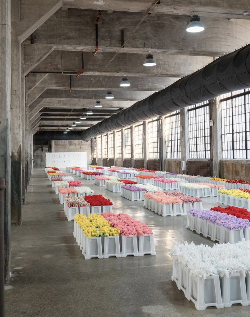 Flower Market 2.0 - The Box Factory at Industry City in Brooklyn.

Photo courtesy of Cj Hendry / Instagram