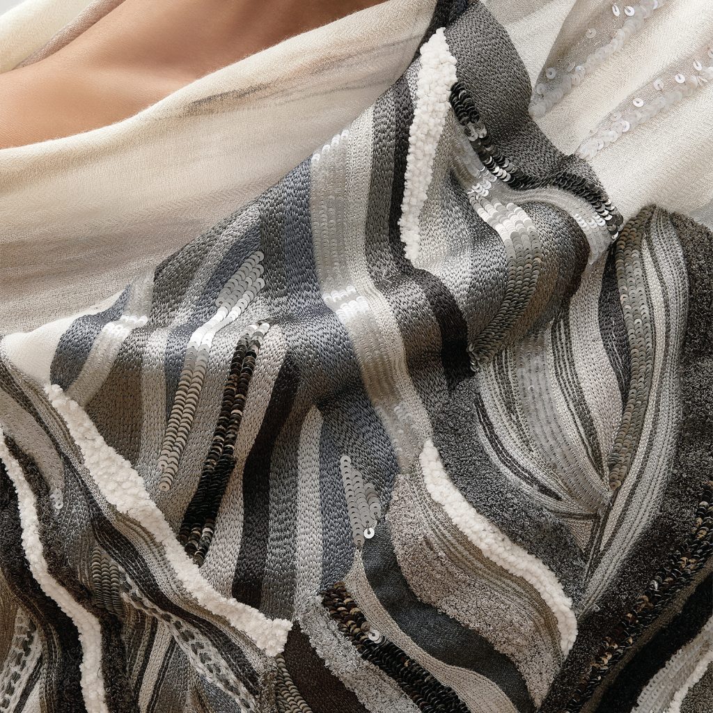 Pantone x Janavi by Bibhu Mohapatra - Night Shawl - Detail