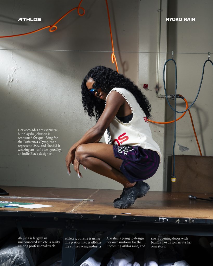 Ryoko Rain® x Athlos NYC Collection

Editorial featuring Olympian track star and Athlos NYC competitor Alaysha Johnson.