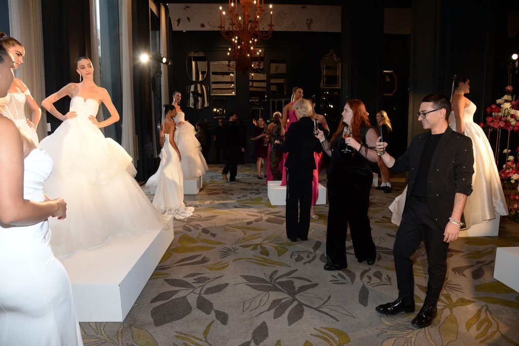 Models and Christian Siriano. Photo courtesy of Azazie.