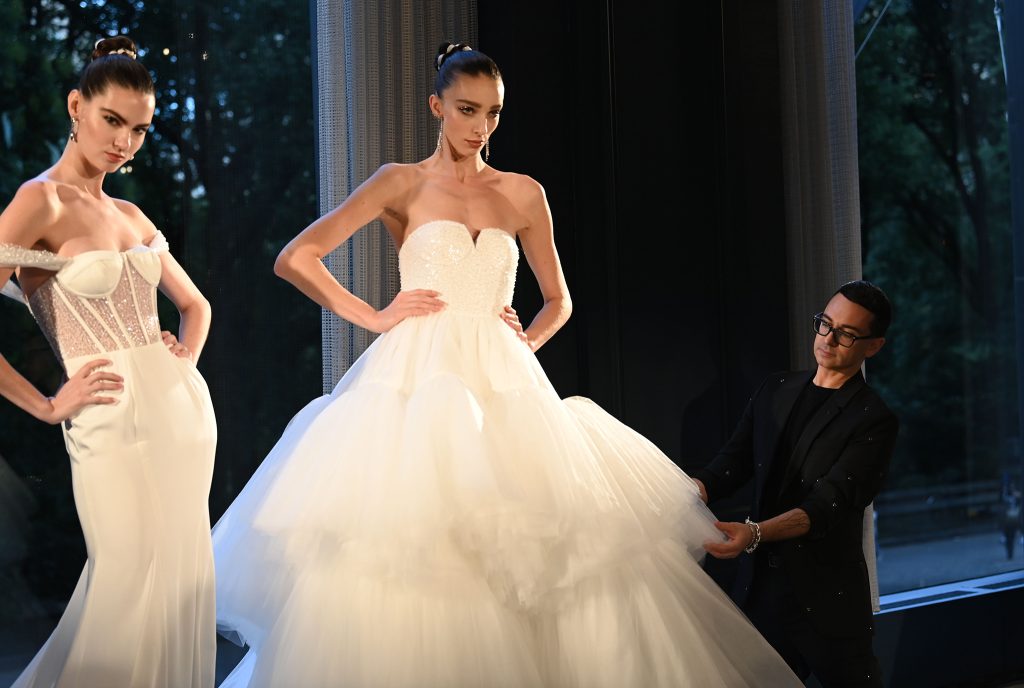 Models and Christian Siriano. (Photo by Michael Simon/Getty Images.)