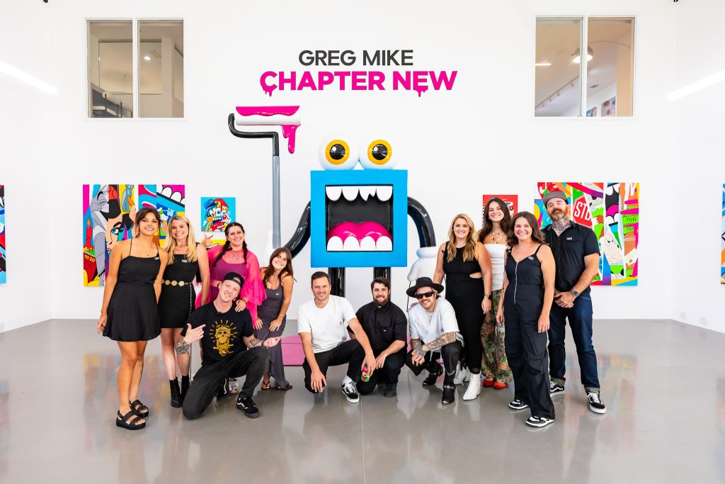 Greg Mike + Staff at the "Chapter New" Solo Exhibition
