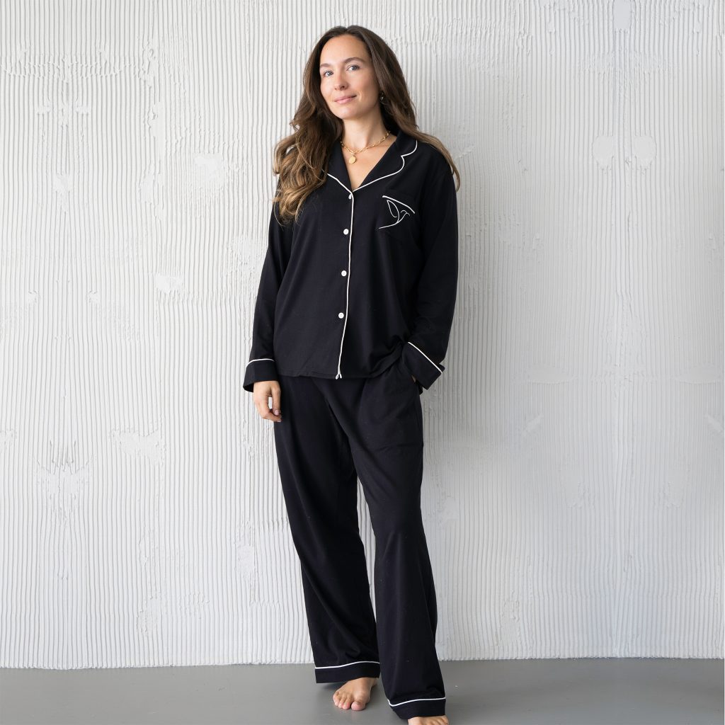 The Rani Lounge x Filium Wellness Sleepwear Collection in Black.