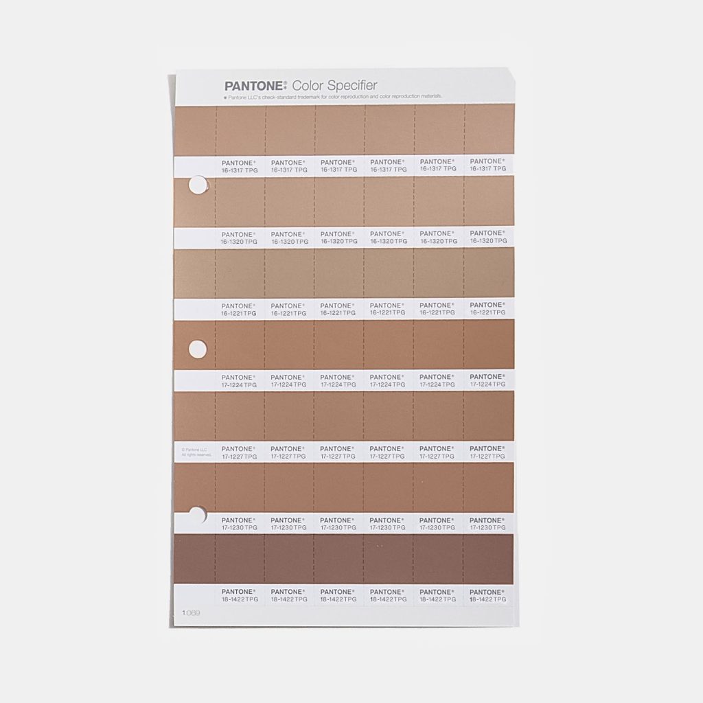 PANTONE® Color of the Year 2025: 17-1230 Mocha Mousse FHI Color Specifier Replacement Page. Photo courtesy of PANTONE®.