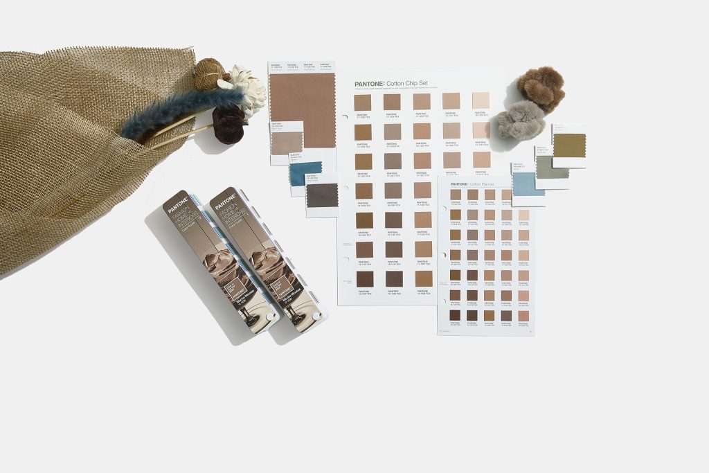 PANTONE® Color of the Year 2025: 17-1230 Mocha Mousse Pantone FHI Standards for Textile. 
Photo courtesy of PANTONE®.