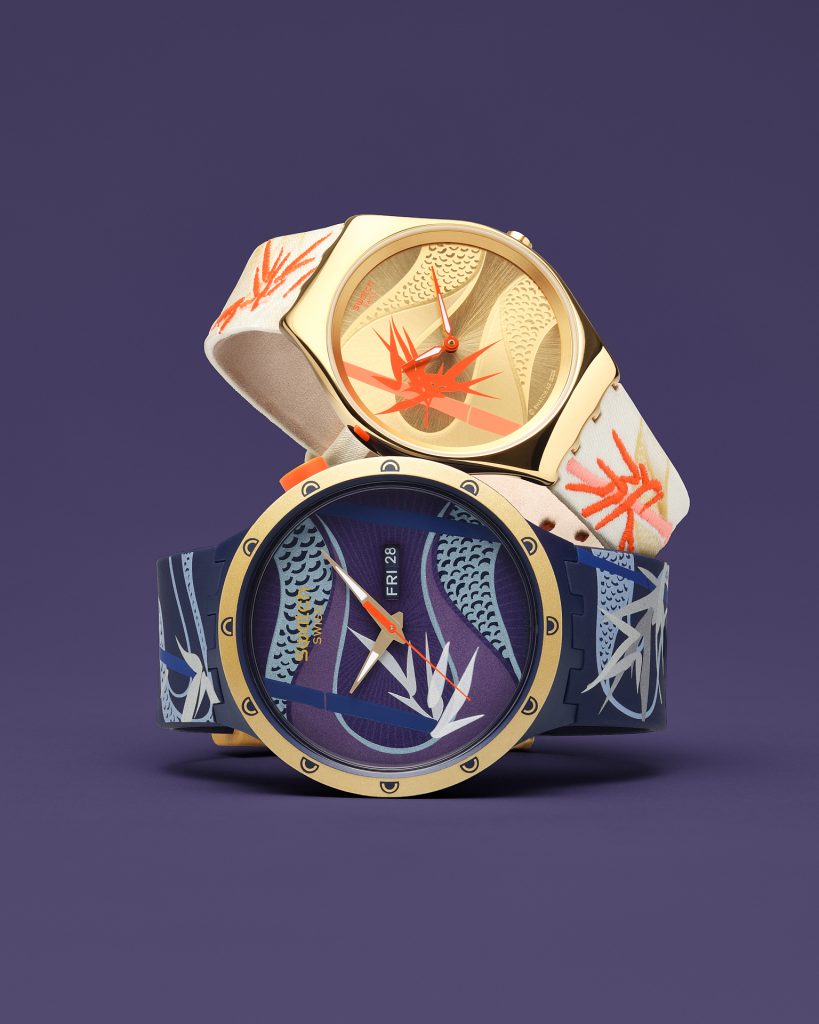 'The Year of the Snake Collection' by Swatch
Blue and Golden Lithe Dancer and Golden Red Bamboo