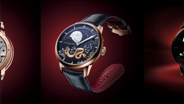 Arnold & Son Reveals New Perpetual Moon 41.5 Red Gold "Year of the Snake" Timepiece