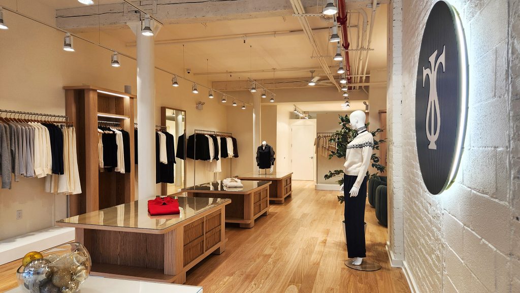 LILYSILK's new New York concept store interior.