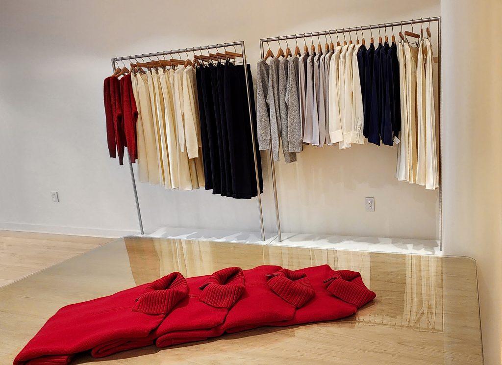 LILYSILK's new New York concept store interior.