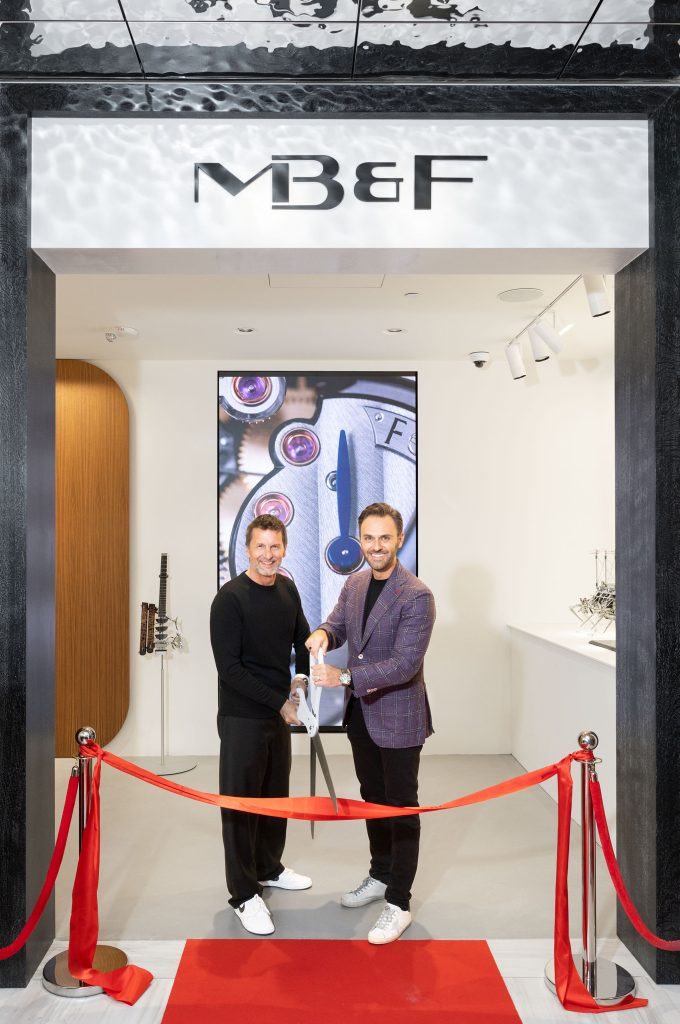 MENLO PARK, CA - January 23 - Ribbon Cutting at Stephen Silver Boutique on January 23rd 2025 at Stephen Silver Fine Jewelers in Menlo Park, CA

Photo © 2025 Drew Altizer Photography, courtesy of MB&F x Stephen Silver Fine Jewelry.