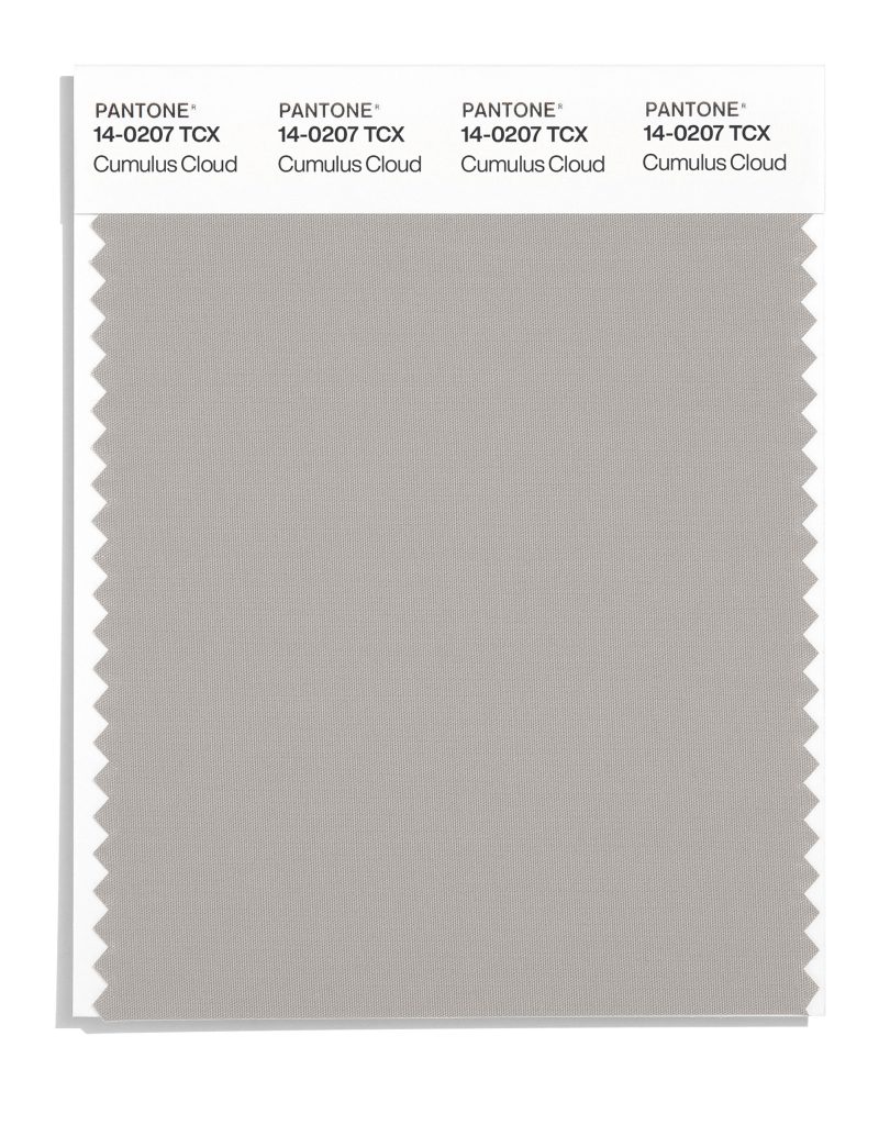 PANTONE 14-0207 TCX Cumulus Cloud Color Swatch courtesy of Pantone.