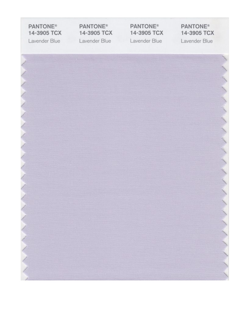 PANTONE 14-3905 TCX Lavender Blue Color Swatch courtesy of Pantone.