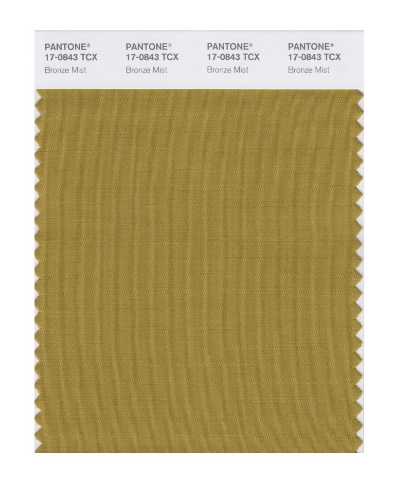 PANTONE 17-0843 TCX Bronze Mist Color Swatch courtesy of Pantone.