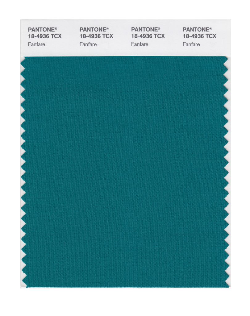 PANTONE 18-4936 TCX Fanfare Color Swatch courtesy of Pantone.