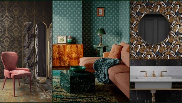 Art Deco-Inspired Wallpapers & Fabrics with a Twist